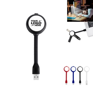 Lollipop USB Hub with LED Book Light